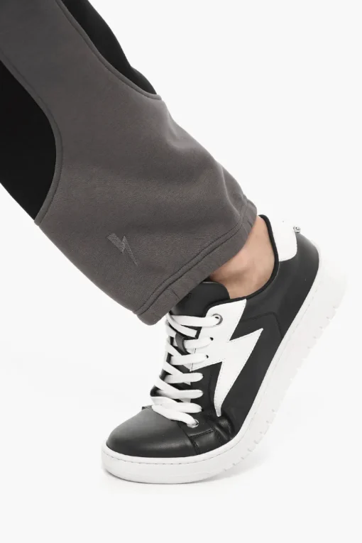 New Joggers Skinny Fit in Neoprene con Dettagli a Contrasto Uomo Pantaloni