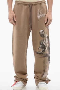 Online Joggers Stampati S.MATTHEW In Cotone Garzato Uomo Pantaloni