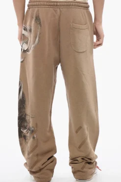 Online Joggers Stampati S.MATTHEW In Cotone Garzato Uomo Pantaloni
