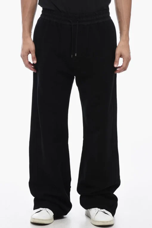 Joggers Straight Fit in Cotone Felpato>Saint Laurent Discount