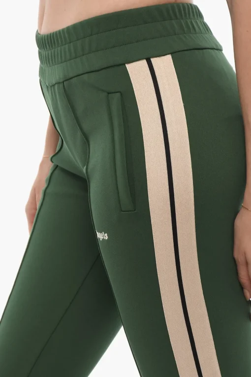 Joggers Svasati con Banda Laterale a Contrasto>Palm Angels Online