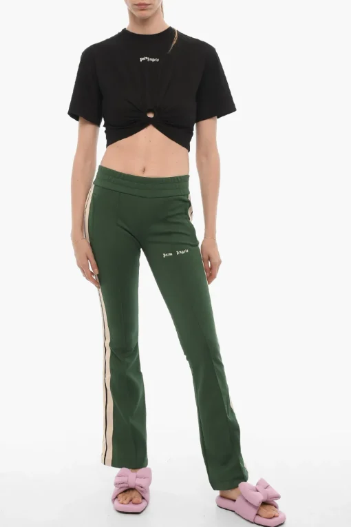 Joggers Svasati con Banda Laterale a Contrasto>Palm Angels Online