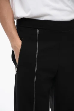 Joggers Tapered Fit in Misto Viscosa con Dettaglio Tape>Neil Barrett Online