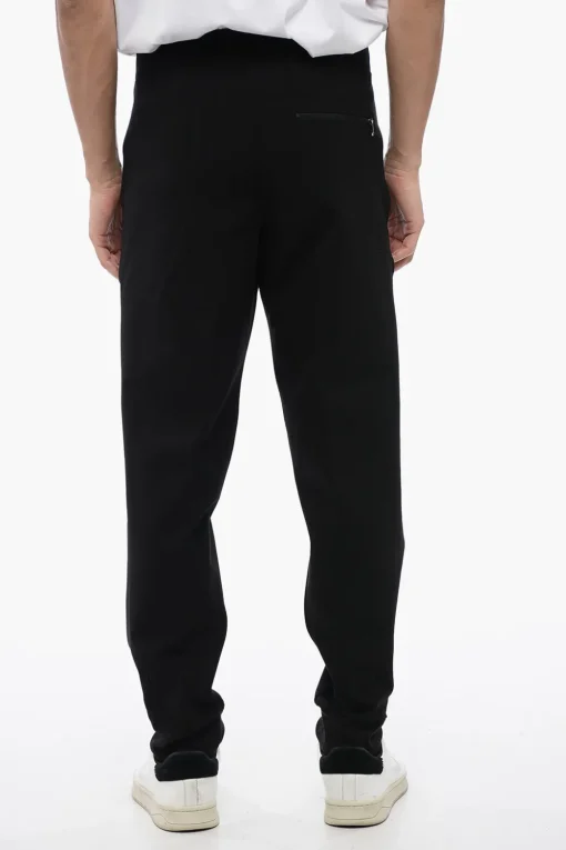 Joggers Tapered Fit in Misto Viscosa con Dettaglio Tape>Neil Barrett Online
