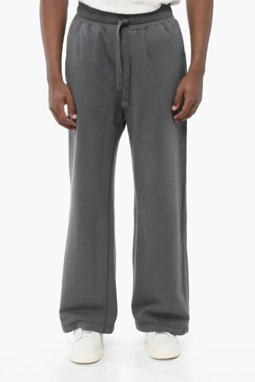 Joggers Wide Leg in Cotone Garzato>Dolce & Gabbana Outlet