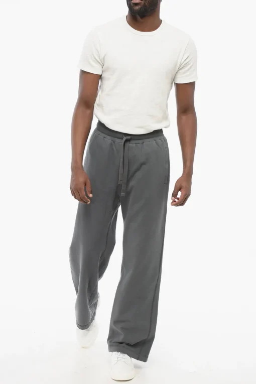 Joggers Wide Leg in Cotone Garzato>Dolce & Gabbana Outlet