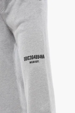 Discount Joggers Wide-Leg Effetto Distressed con Stampa Uomo Pantaloni