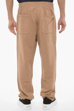 Fashion Joggers WORKSHOP In Cotone Felpato con Elastico in Vita Uomo Pantaloni