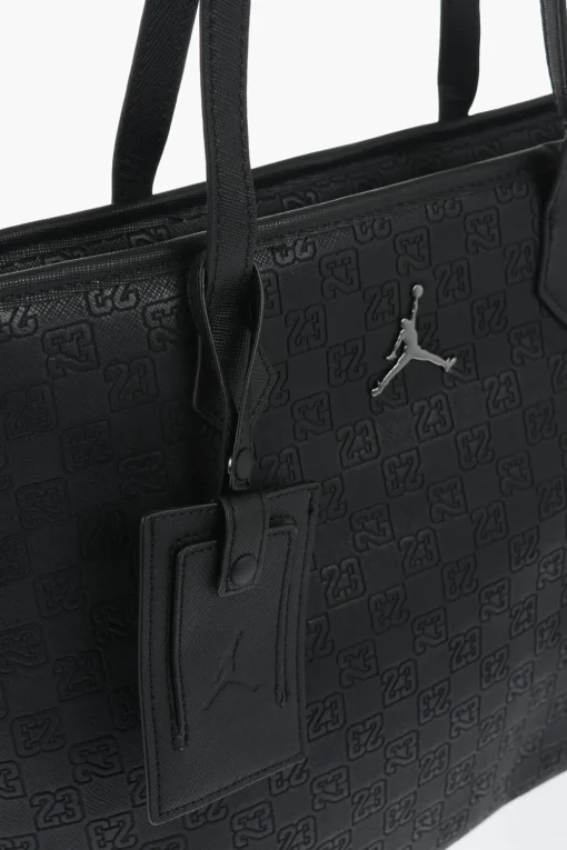 New JORDAN Borsa Tote Logata con Motivo Monogram Uomo Borse A Mano