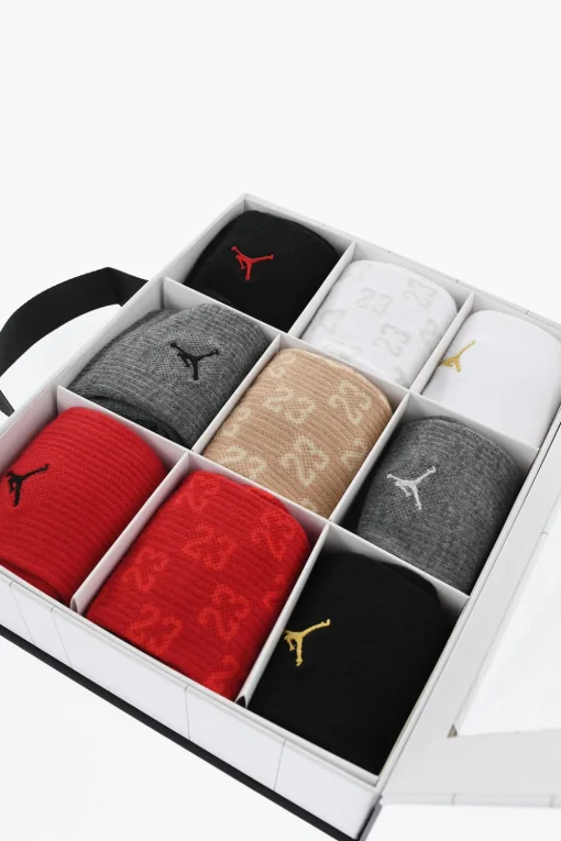 JORDAN Set 9 Paia di Calzini con Fantasia Logo>Nike KIDS Hot