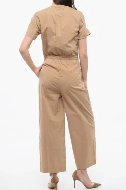 Jumpsuit a Maniche Corte in Popeline>Woolrich Online