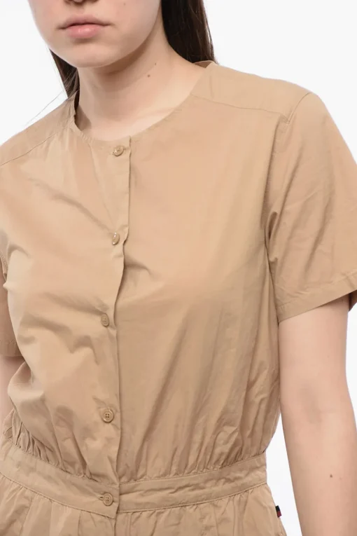 Jumpsuit a Maniche Corte in Popeline>Woolrich Online