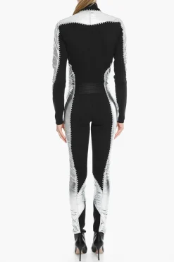 Best Jumpsuit da Scii GOTHIC con Applicazione Cristalli Donna Pantaloni