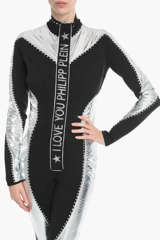 Best Jumpsuit da Scii GOTHIC con Applicazione Cristalli Donna Pantaloni