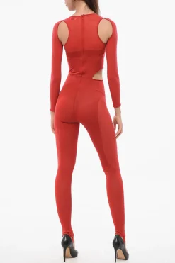 Jumpsuit Stirrup Effetto Trasparente con Dettagli Cut Out>Alexander McQueen Online