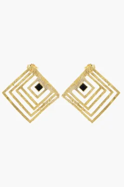 KHAITE Orecchini II POST SMALL in Argento Placcato Oro 24K>Elhanati Outlet