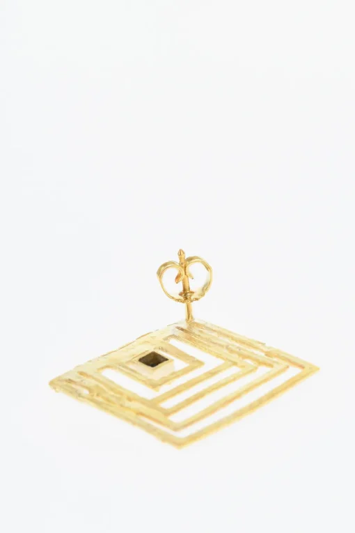 KHAITE Orecchini II POST SMALL in Argento Placcato Oro 24K>Elhanati Outlet