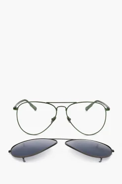 KRIS VAN ASSCHE Occhiali da Sole Aviator con Mascherina Removibile>Linda Farrow Clearance