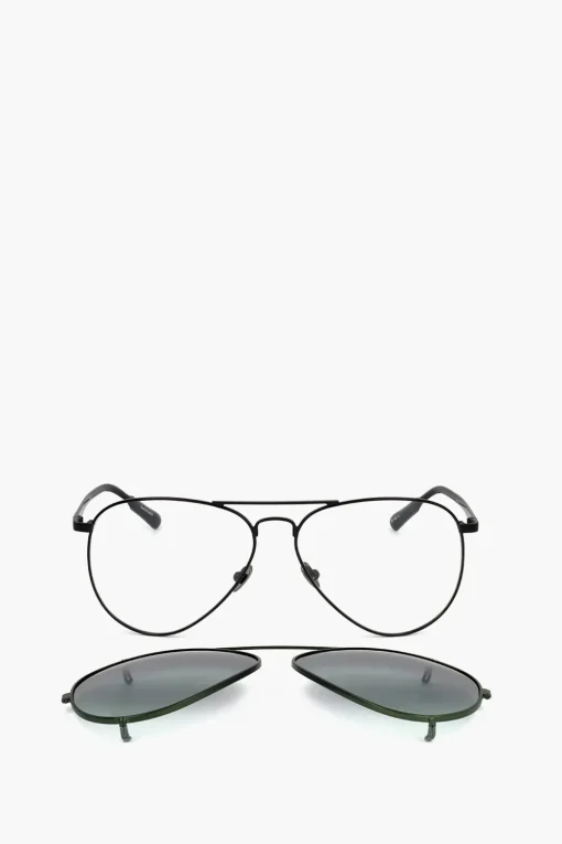 Best KRIS VAN ASSCHE Occhiali da Sole Aviator con Mascherina Removibile Uomo Occhiali Da Sole