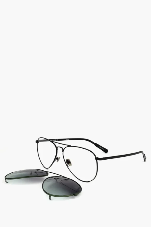 Best KRIS VAN ASSCHE Occhiali da Sole Aviator con Mascherina Removibile Uomo Occhiali Da Sole