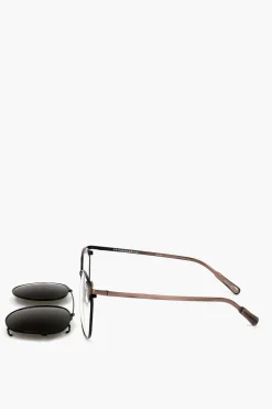 Sale KRIS VAN ASSCHE Occhiali da Sole Wayfarer con Mascherina Removibile Uomo Occhiali Da Sole