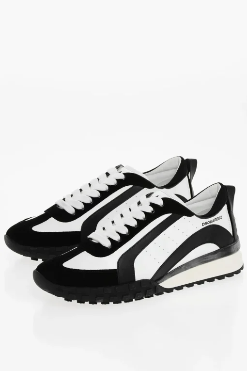 Outlet LEGEND Sneakers in Pelle con Dettagli in Suede Uomo Sneaker