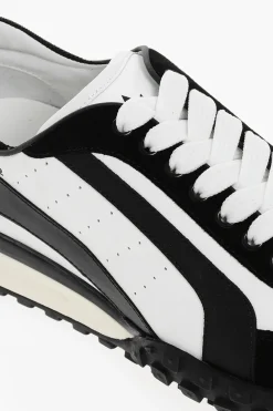 Outlet LEGEND Sneakers in Pelle con Dettagli in Suede Uomo Sneaker