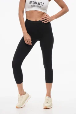 Leggings a Tinta Unita con Elastico in Vita>Dsquared2 Fashion