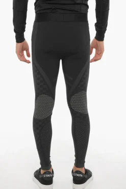 Sale Leggings Active in Tessuto Stretch Uomo Pantaloni