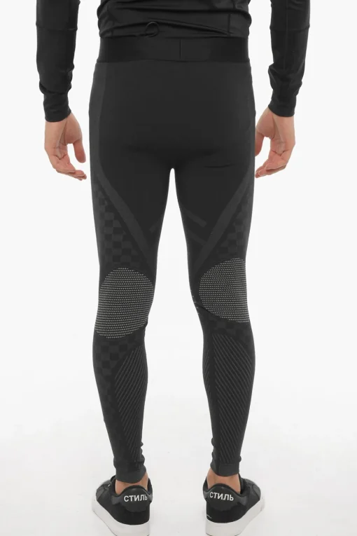Sale Leggings Active in Tessuto Stretch Uomo Pantaloni