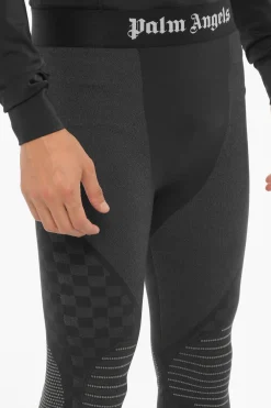 Sale Leggings Active in Tessuto Stretch Uomo Pantaloni