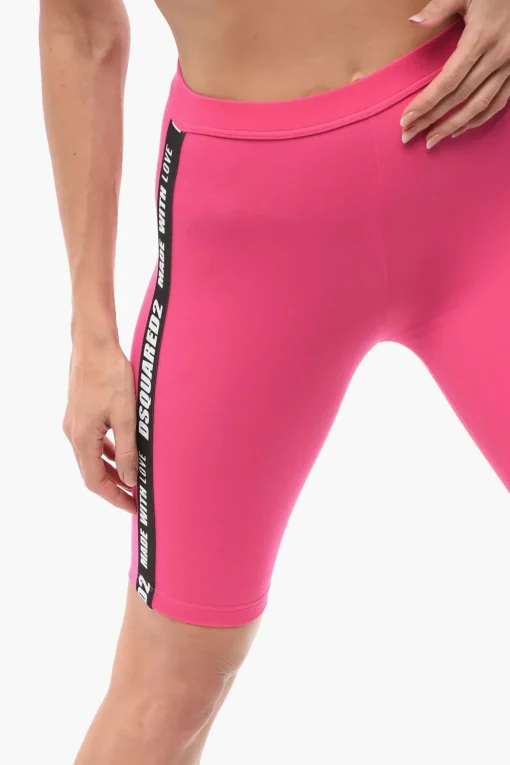 Hot Leggings Ciclista Underwear con Bande Logate Donna Intimo