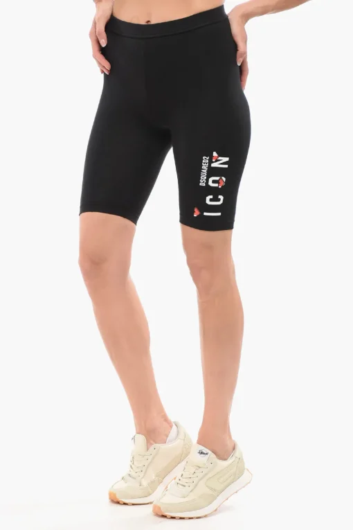 Leggings Ciclista Underwear ICON con Stampa>Dsquared2 Discount