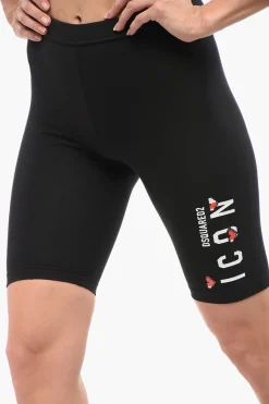 Leggings Ciclista Underwear ICON con Stampa></noscript>Dsquared2 Discount