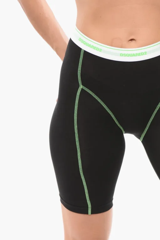 Leggings Ciclista Underwear con Cuciture a Vista>Dsquared2 Fashion