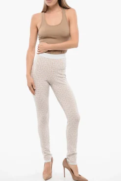 Leggings Con Monogram Glitterato></noscript>Balmain Discount
