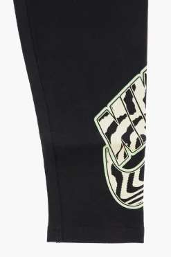 Fashion Leggings con Stampa Logo Laterale Abbigliamento