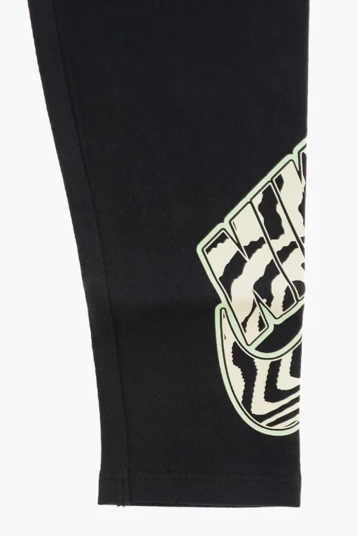 Fashion Leggings con Stampa Logo Laterale Abbigliamento