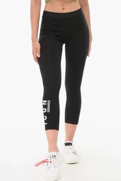 Sale Leggings ICON A Tinta Unita In Nylon Stretch Donna Pantaloni