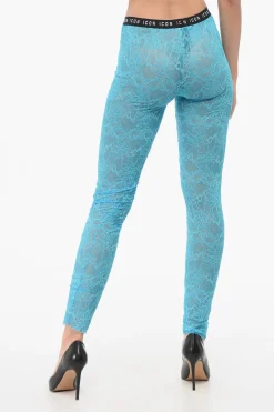 Hot Leggings ICON In Pizzo Trasparenti Donna Pantaloni