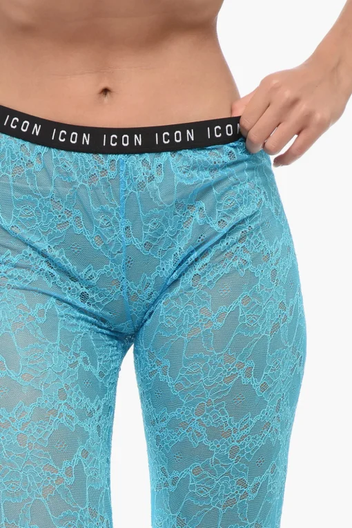 Hot Leggings ICON In Pizzo Trasparenti Donna Pantaloni