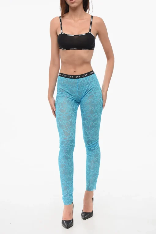 Hot Leggings ICON In Pizzo Trasparenti Donna Pantaloni