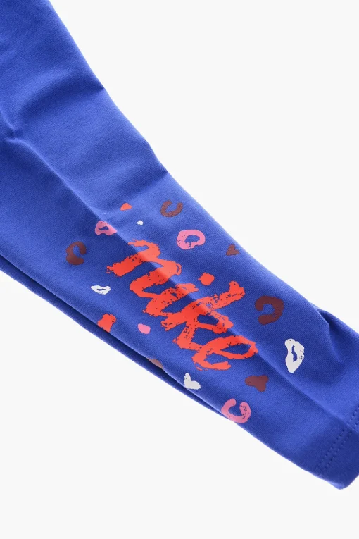 Leggings in Cotone Stretch con Stampa>Nike KIDS Clearance
