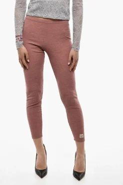 New Leggings In Lana A Vita In Lana Donna Pantaloni