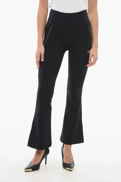 Leggings in Licra con Fondo Svasato>Versace Outlet