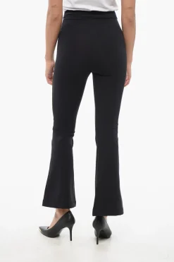 Leggings in Licra con Fondo Svasato>Versace Outlet