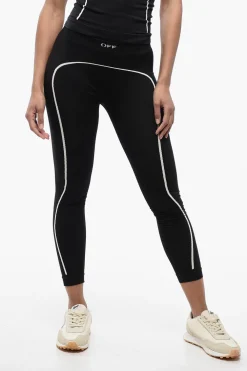 Fashion Leggings in Nylon Stretch Senza Cuciture Donna Pantaloni
