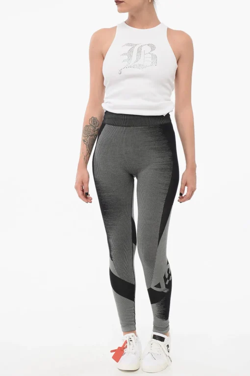 Leggings in Tessuto Tecnico con Design Degradè>Y-3 by Yohji Yamamoto Discount