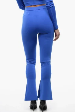 Best Leggings in Tinta Unita con Spacco alla Caviglia Donna Pantaloni