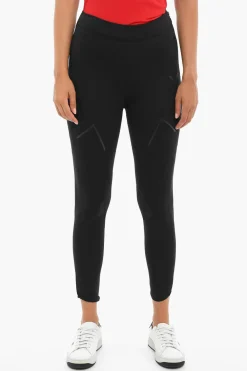 Discount Leggings Scuba Con Zip Donna Pantaloni